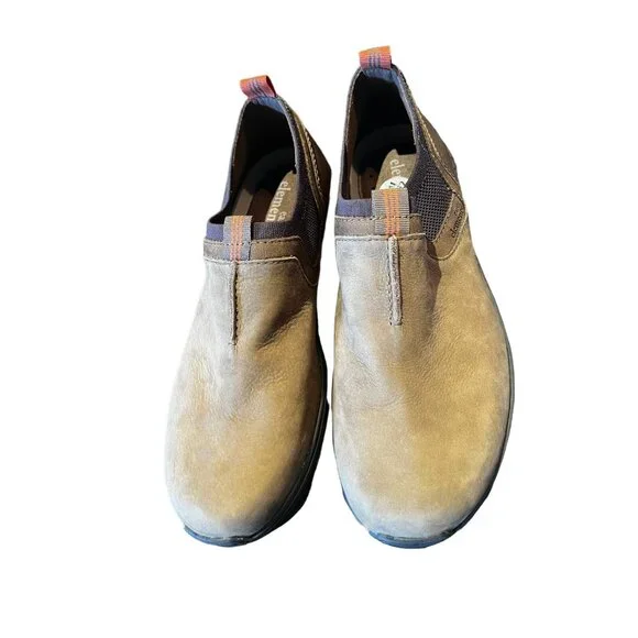 Earth Elements Men’s Size 9.5 Shoes Taupe Slip-Ons Suede  Padded Insoles Vents - Picture 3 of 9